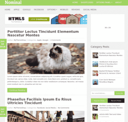 MyThemeShop Nominal WordPress Theme 1.3.3
