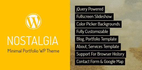 Nostalgia – Responsive Portfolio WordPress Theme 7.7
