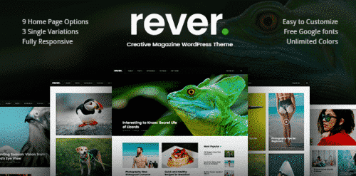 Rever – Clean and Simple WordPress Theme 1.0.3