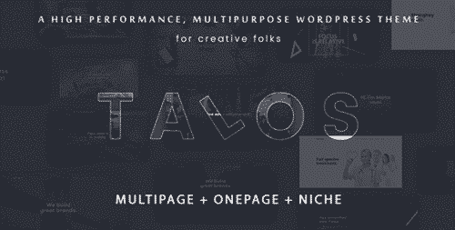 Talos – Creative Multipurpose WordPress Theme 1.3.3