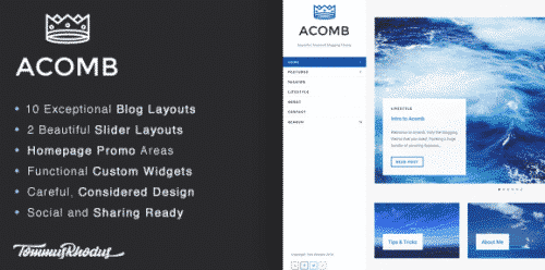 Acomb – Responsive Blogging WordPress Theme