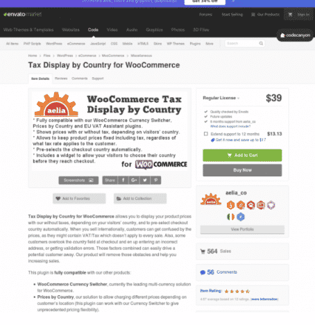 Aelia Tax Display by Country for WooCommerce 1.15.10.210406