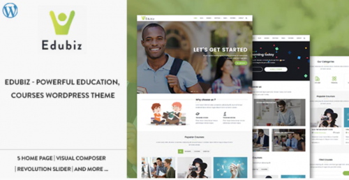 Edubiz-Powerful Education, Courses WordPress Theme screenshot at jun