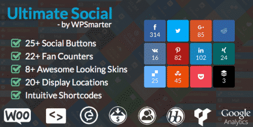Ultimate Social – Easy Social Share Buttons and Fan Counters for WordPress 7.4