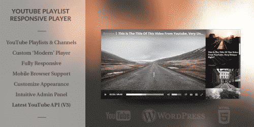 WordPress Responsive Youtube Playlist Video Player 1.11.0