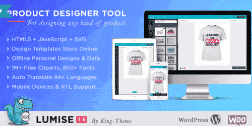 Lumise Product Designer | WooCommerce WordPress 2.0