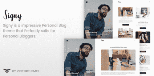 Signy – A Personal Blog WordPress Theme 1.2