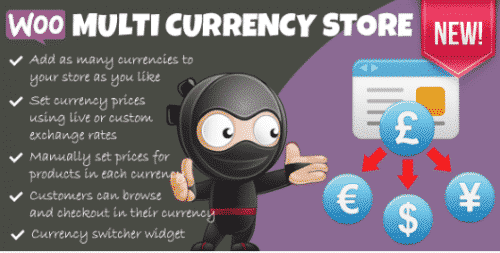 Woocommerce Multi Currency Store 1.9.7