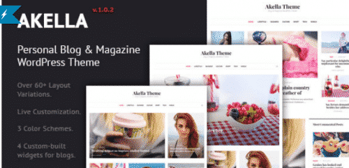 Akella – Personal Blog & Magazine WordPress Theme 1.0.2