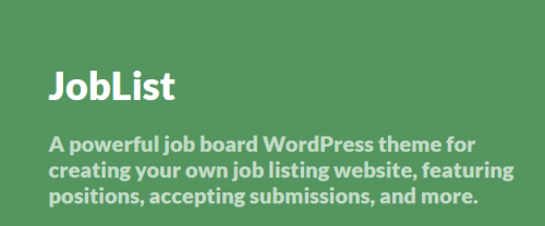 Theme Junkie Joblist WordPress Theme 1.0.0