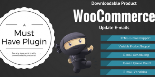 WooCommerce Downloadable Product Update E-mails 2.0.10