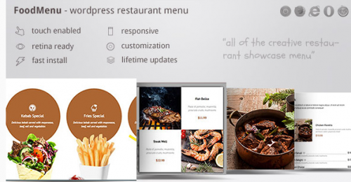 Creative Restaurant Menu Showcase WooCommerce 1.11