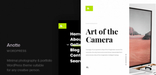 Anotte – Horizontal Photography WordPress Theme 1.7