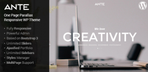 Ante – The Ultimate WordPress Parallax Theme 1.5.1