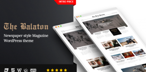Balaton – Newspaper style Magazine WordPress Theme 1.0.9
