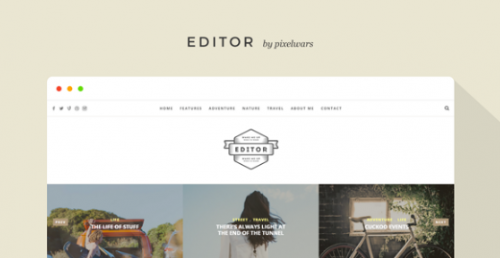 Editor Blog – A WordPress Blog Theme for Bloggers