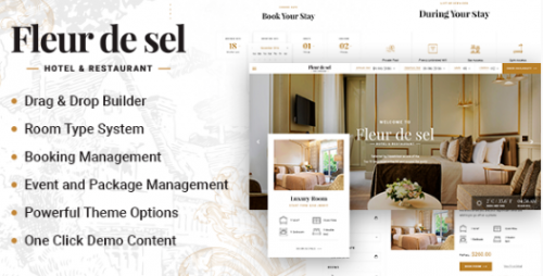 Fleurdesel – Hotel Booking WordPress Theme 2.0.5