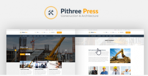 Pithree – Construction & Building WordPress Theme 1.8