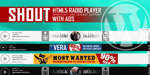 SHOUT – HTML5 Radio Player With Ads – WP Plugin 3.2.1