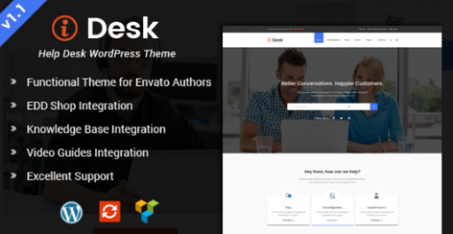 iDesk – HelpDesk WordPress Theme 1.1