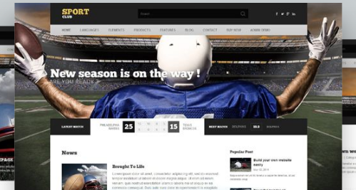 AIT – SportClub WordPress Theme 2.0.8