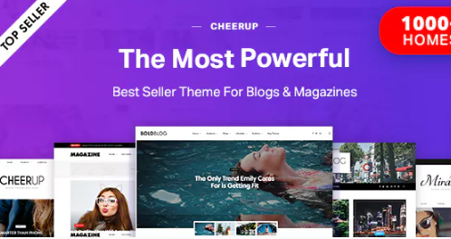 CheerUp Blog / Magazine – WordPress Blog Theme 7.5.2