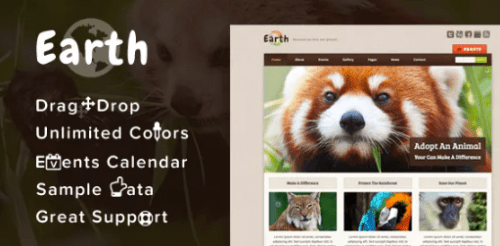 Earth – Eco/Environmental NonProfit WordPress Theme 4.4