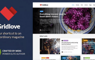 Gridlove – Creative Grid Style News & Magazine WordPress Theme 2.1.1