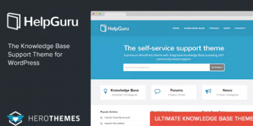HelpGuru – A Self-Service Knowledge Base WordPress Theme 1.7.3