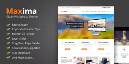 Maxima – Retina Ready WordPress Theme 1.20