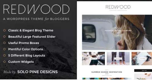 Redwood – A Responsive WordPress Blog Theme 1.6