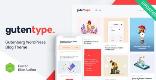 Gutentype | 100% Gutenberg WordPress Theme for Modern Blog 2.1.2