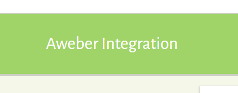 Popup Maker – Aweber Integration 1.0.2