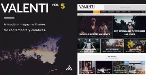 Valenti – WordPress HD Review Magazine News Theme 5.5.4