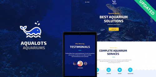 Aqualots | Aquarium Services WordPress Theme 1.1