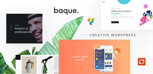 Baque – Multipurpose Onepage Creative WP Theme