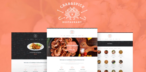 Crab & Spice | Restaurant and Cafe WordPress Theme 1.3.1