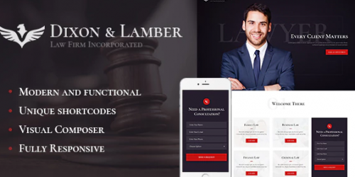 Dixon & Lamber | Law Firm WordPress Theme 1.2.2