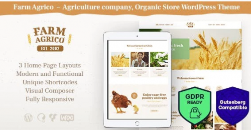 Farm Agrico | Agricultural Business WordPress Theme 1.3.2