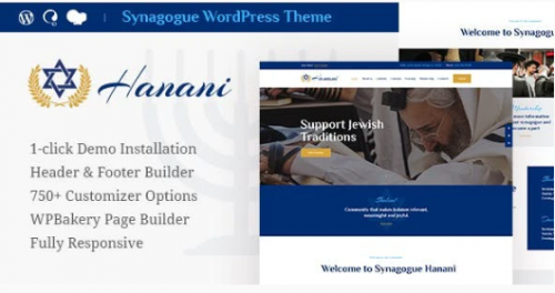 Hanani | Jewish Community & Synagogue WordPress Theme 1.2.2 hanani jewish