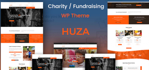 Huza – Charity Responsive WordPress Theme