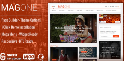 MagOne -­ Responsive Magazine & News WordPress Theme 6.8.4