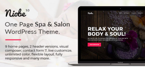Niobe – Spa & Salon WordPress Theme 1.2.0