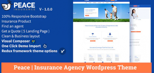 Peace – Insurance Agency WordPress Theme 2.5.6