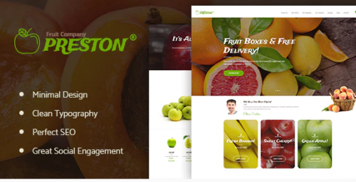 Preston | Fruit Company & Organic Farming WordPress Theme 1.1.6