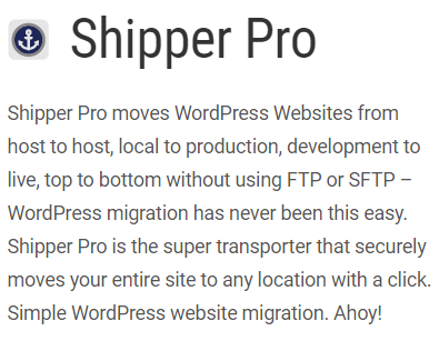 WPMU DEV Shipper WordPress Plugin 1.2.11
