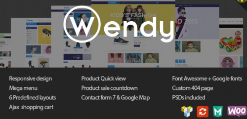 Wendy – Multi Store WooCommerce Theme 1.7.0