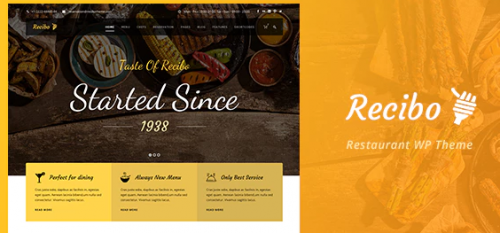 Recibo – Restaurant / Food / Cook WordPress Theme 1.3.3