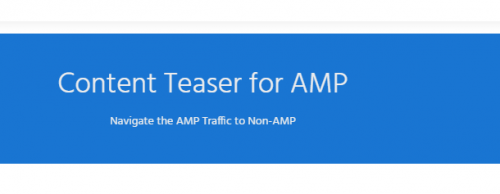 Content Teaser for AMP 1.5.3