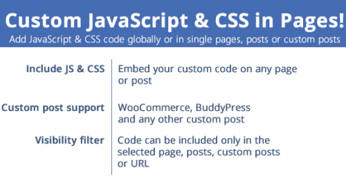 Custom JavaScript & CSS in Pages! 3.6